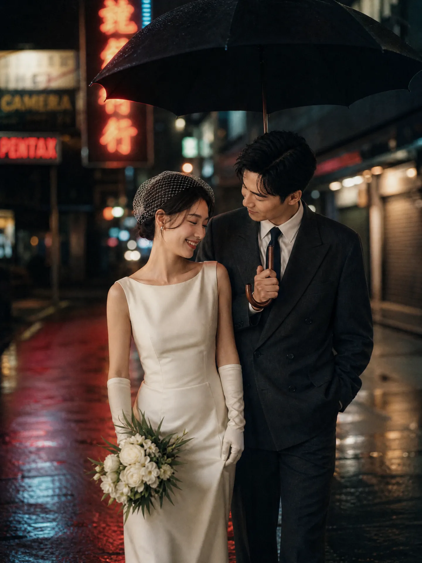 复古胶片婚纱照风格