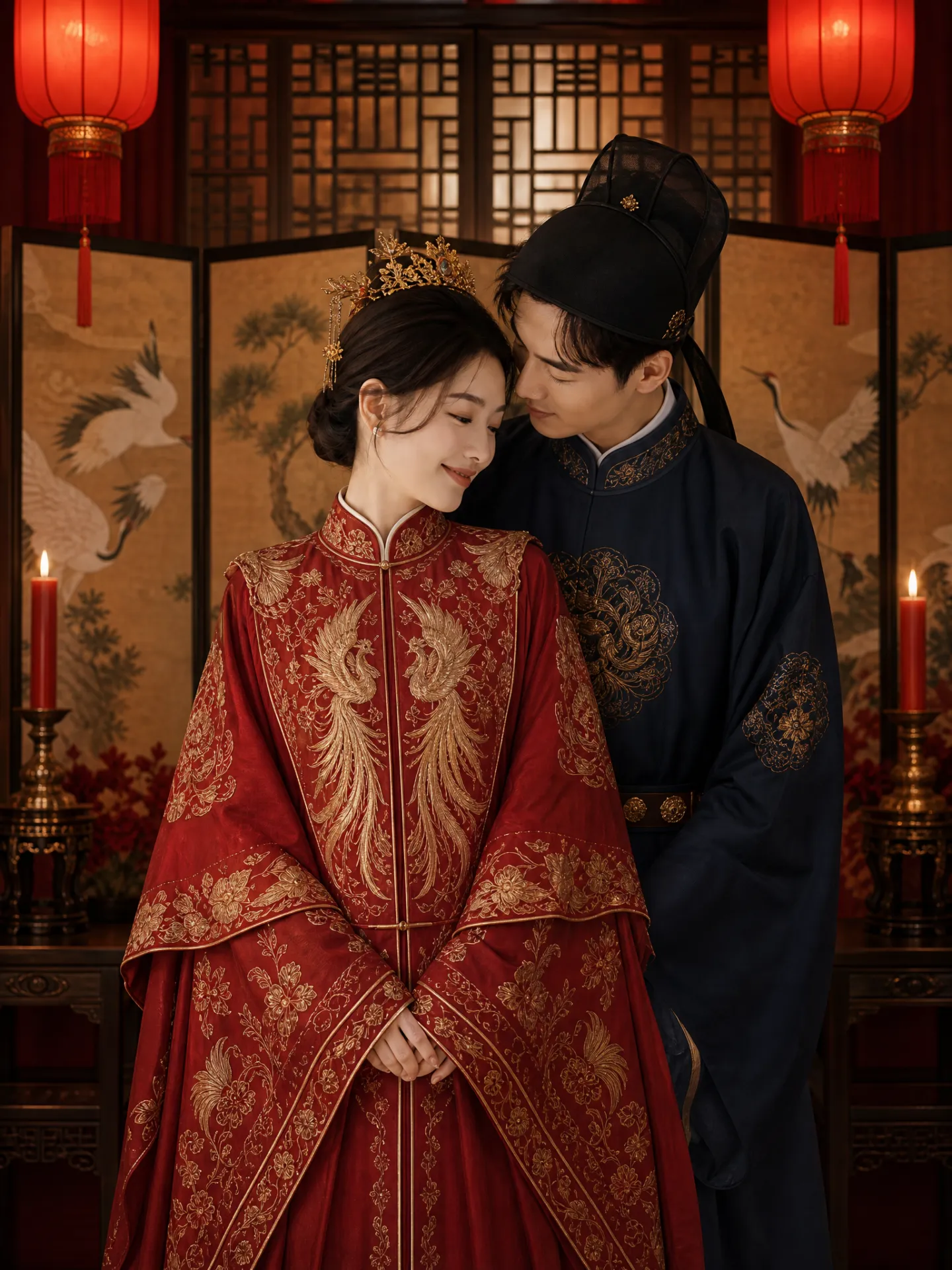 明制汉服婚纱照效果